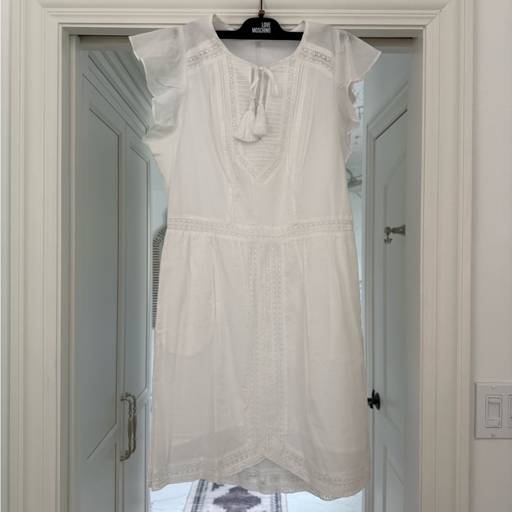 Joe's Jeans White Lawn Dress with Lace Detail